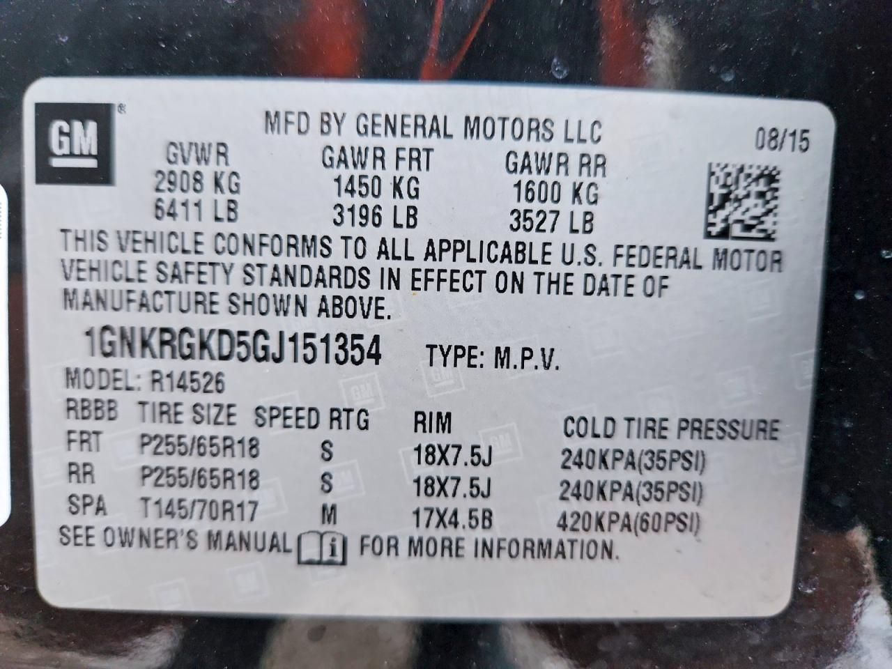 2016 Chevrolet Traverse lt