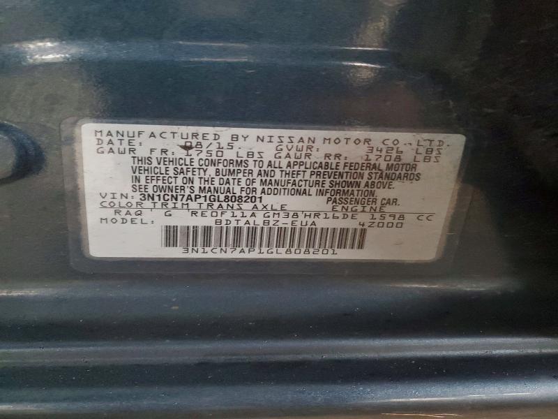 2016 Nissan Versa s