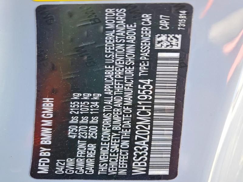 2021 BMW M4 Competition