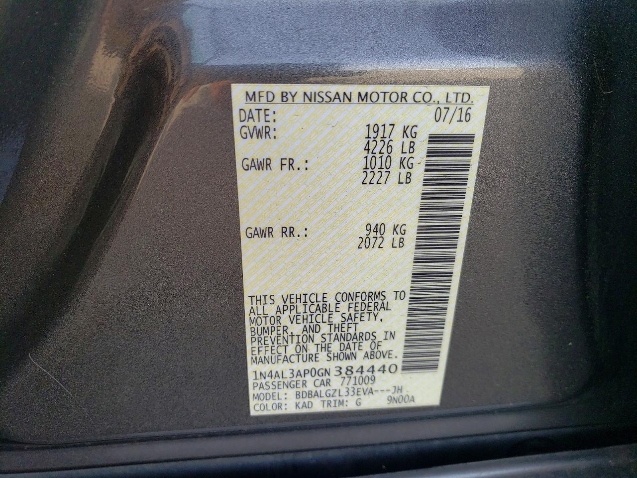 2016 Nissan Altima 2.5