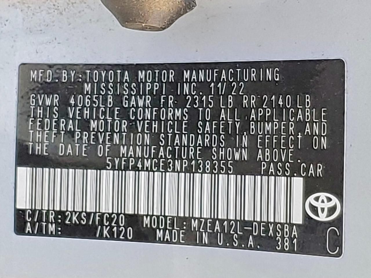 2022 Toyota Corolla se