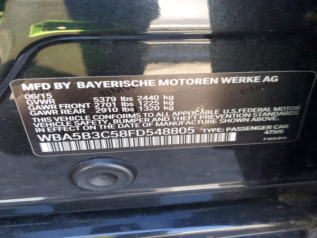 2015 BMW 535 xi