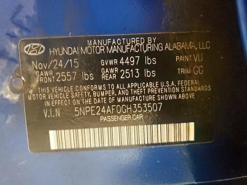 2016 Hyundai Sonata se