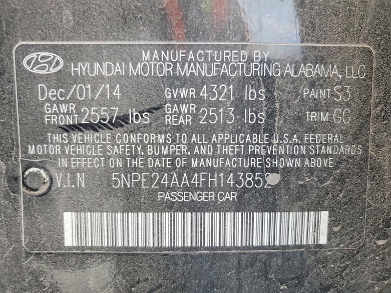 2015 Hyundai Sonata eco