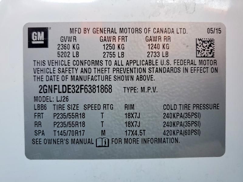 2015 Chevrolet Equinox ltz