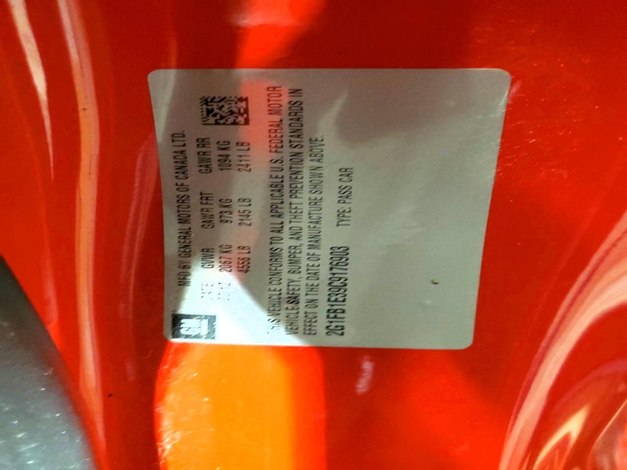 2012 Chevrolet Camaro lt