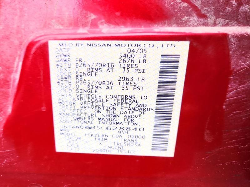 2005 Nissan Xterra off Road