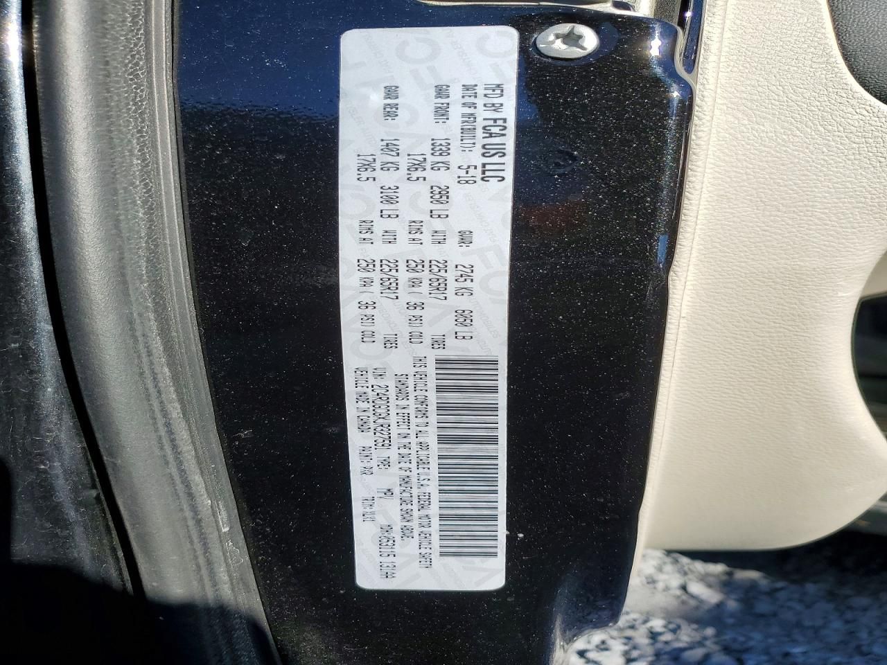 2018 Dodge Grand Caravan sxt