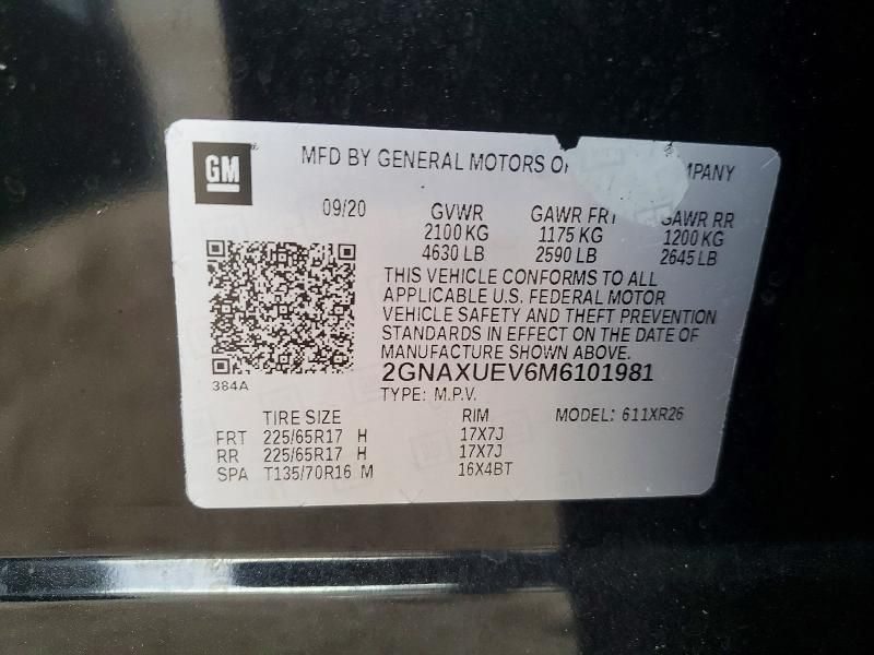 2021 Chevrolet Equinox lt