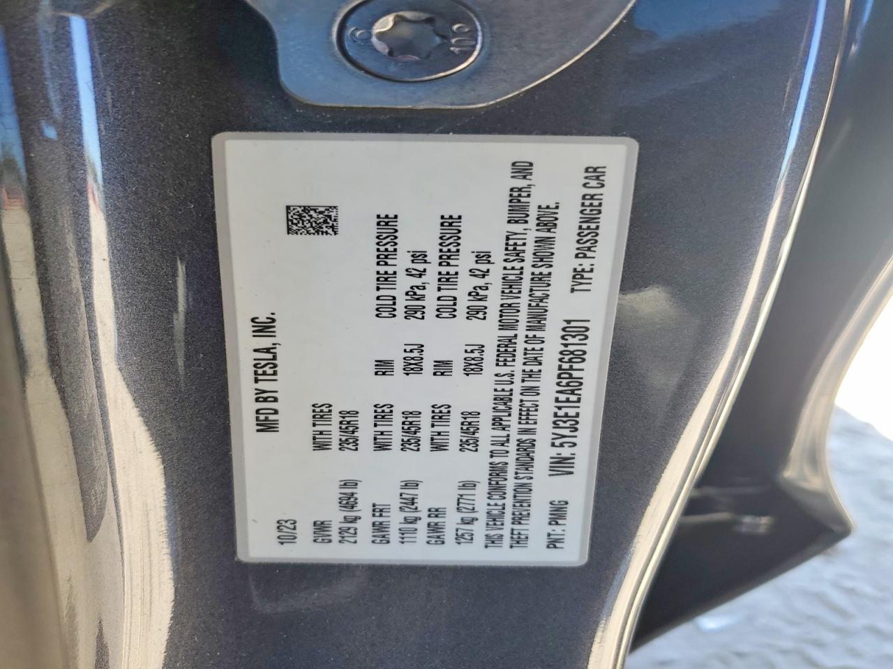 2023 Tesla Model 3