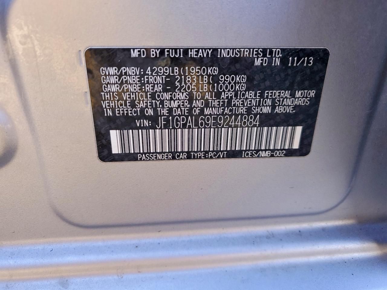 2014 Subaru Impreza Sport Premium