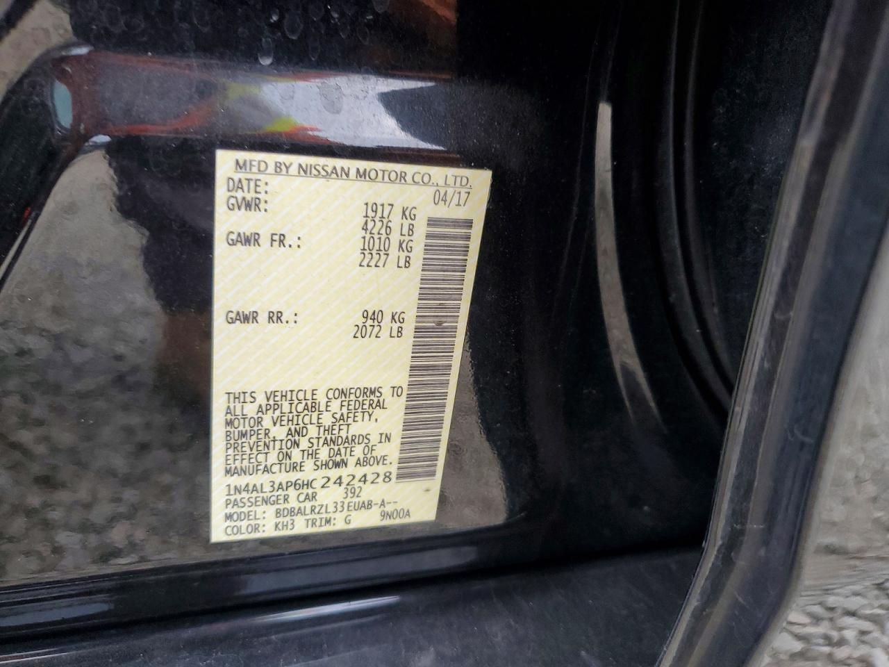 2017 Nissan Altima 2.5