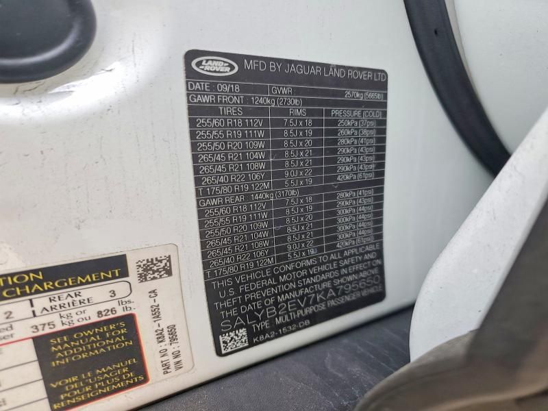 2019 Land Rover Range Rover Velar s