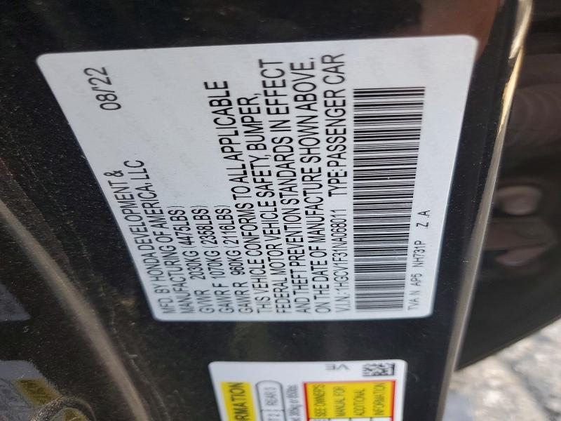 2022 Honda Accord Sport