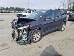 Salvage cars for sale from Copart Dunn, NC: 2017 Jeep Cherokee Latitude