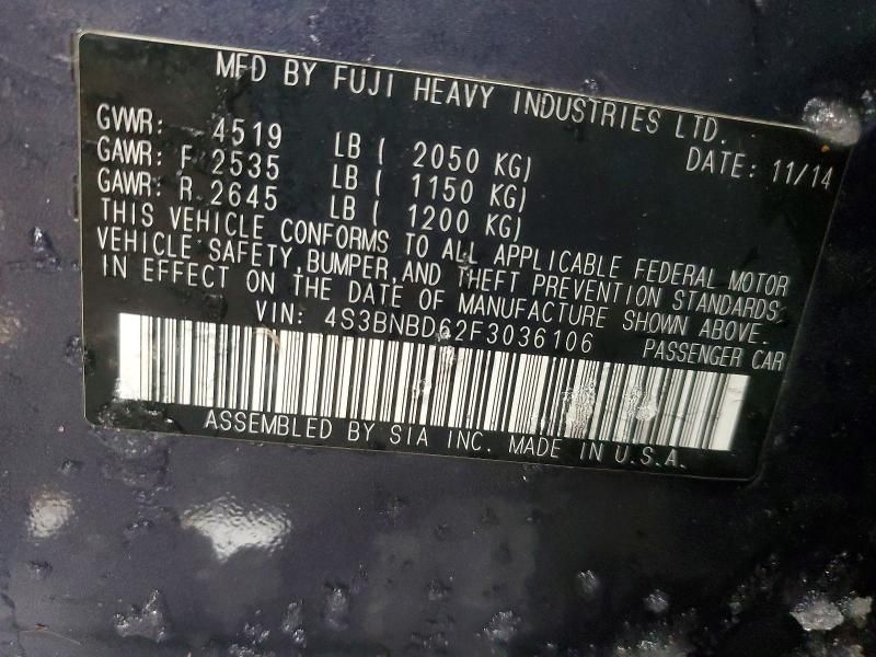 2015 Subaru Legacy 2.5i Premium