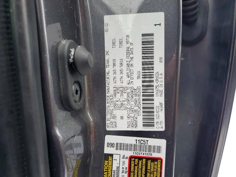 2022 Toyota Tundra Double cab sr