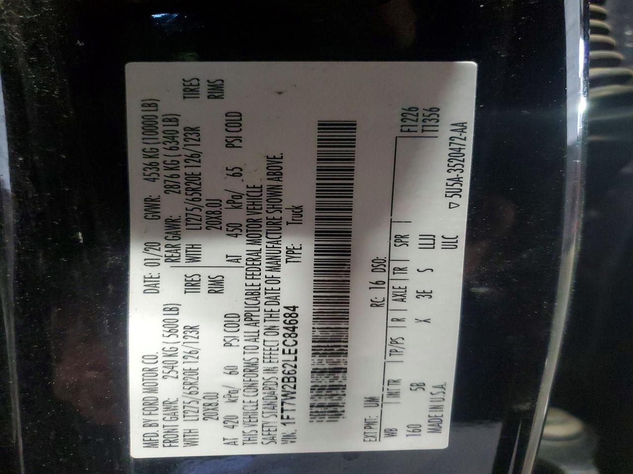 2020 Ford F250 Super Duty