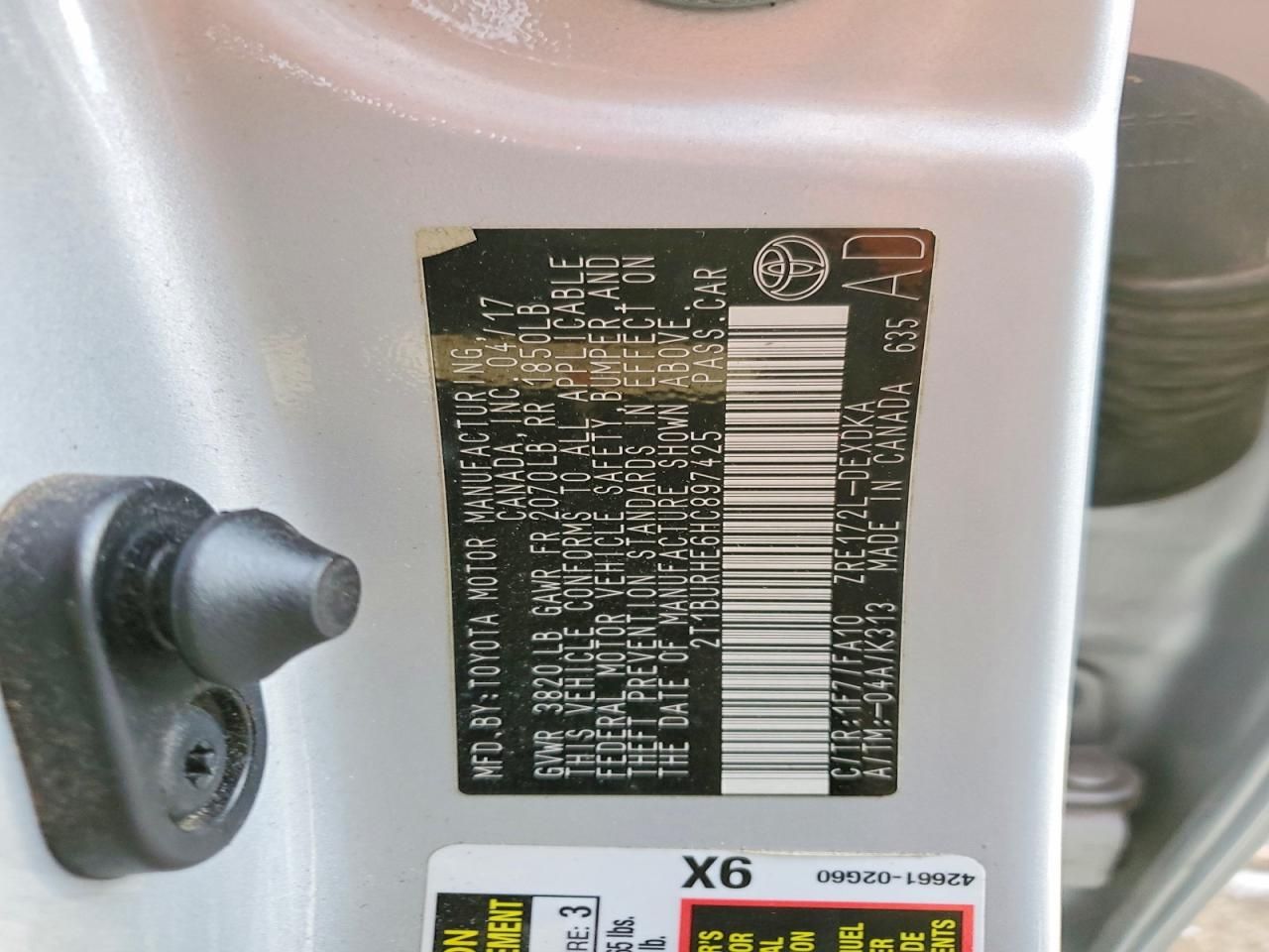 2017 Toyota Corolla l