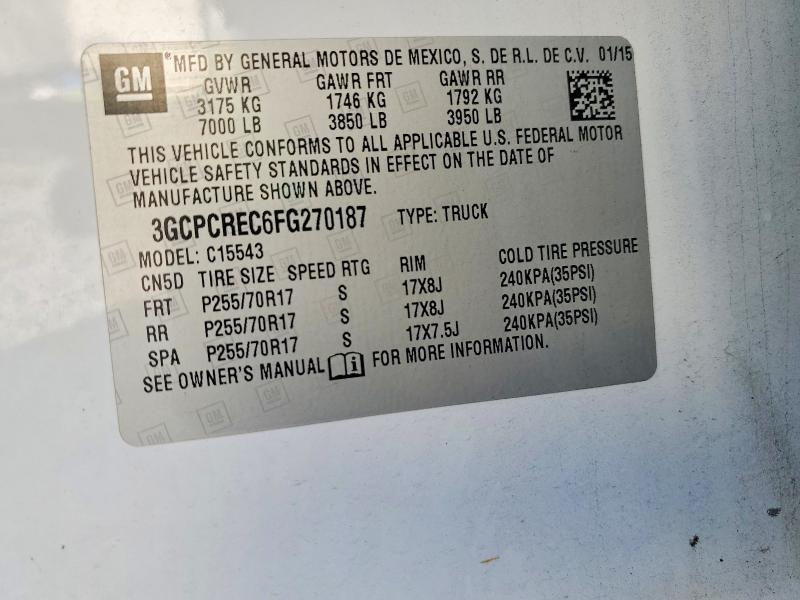 2015 Chevrolet Silverado C1500 LT