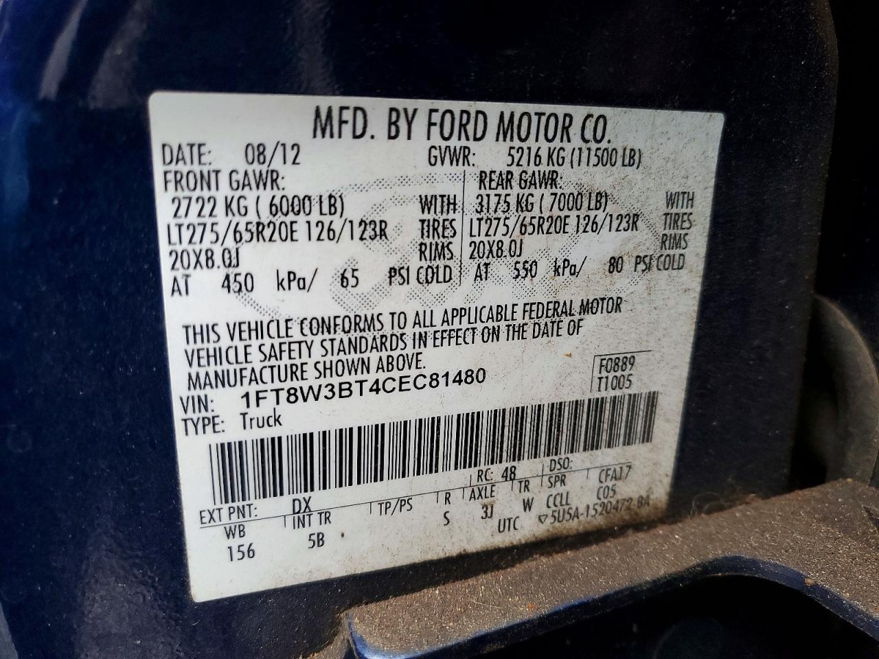 2012 Ford F350 Super Duty