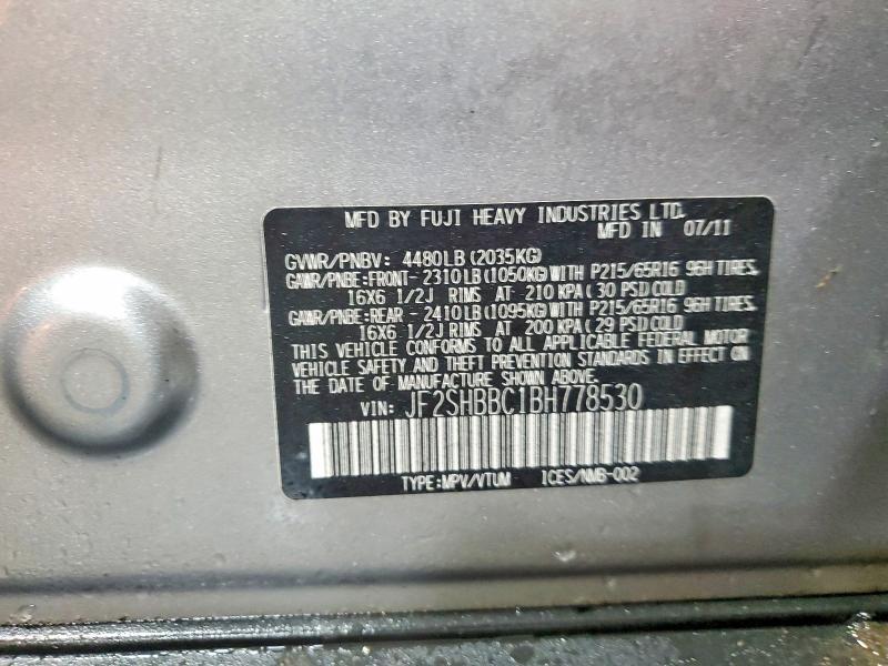 2011 Subaru Forester 2.5x