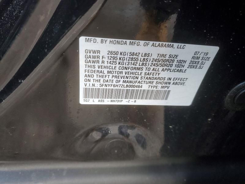 2020 Honda Pilot Black