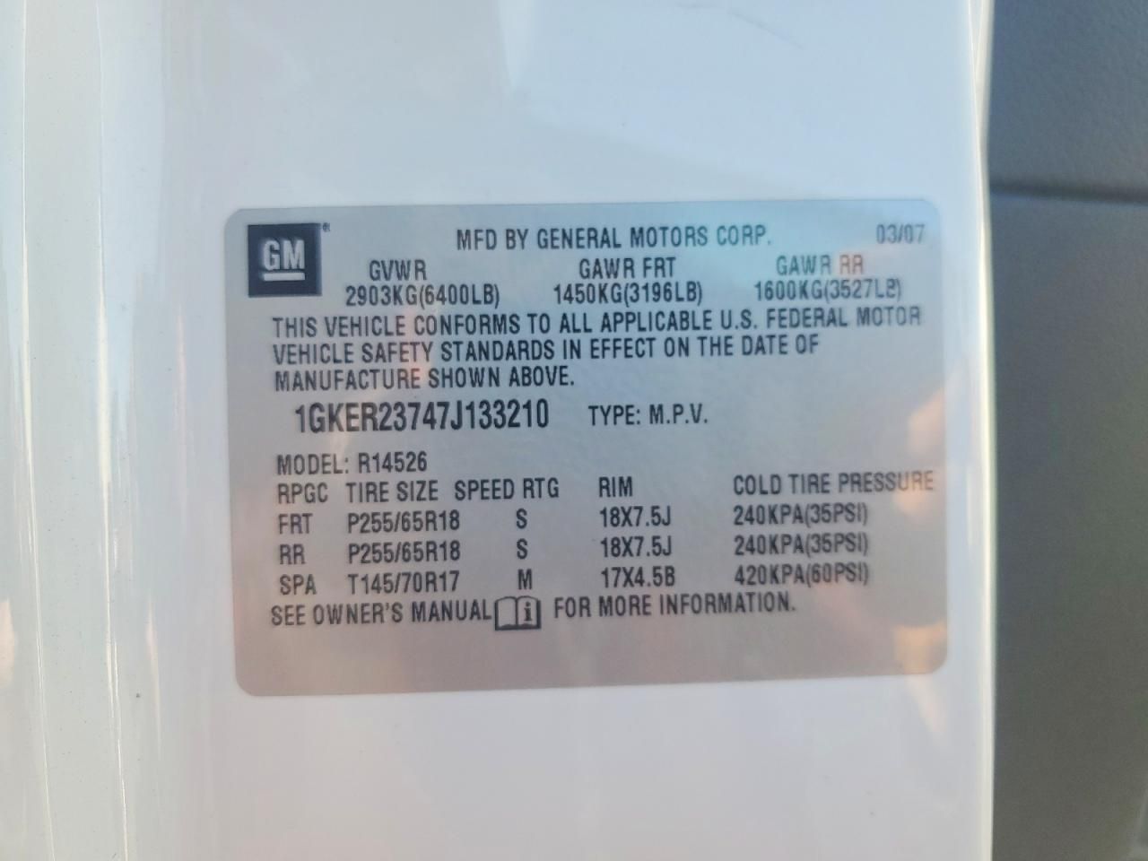 2007 GMC Acadia Slt-1