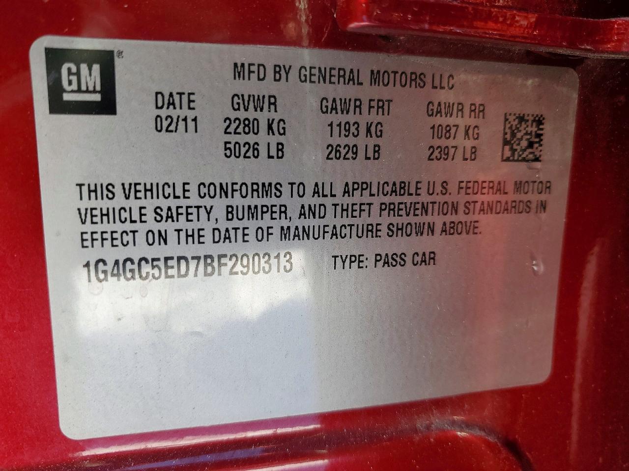 2011 Buick Lacrosse cxl
