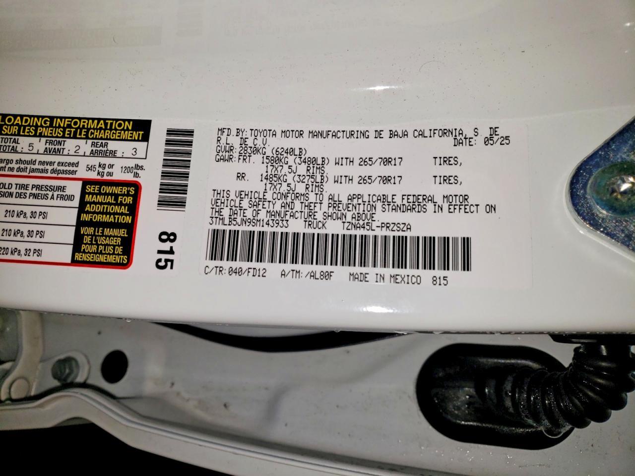 2025 Toyota Tacoma TRD OFF-Road