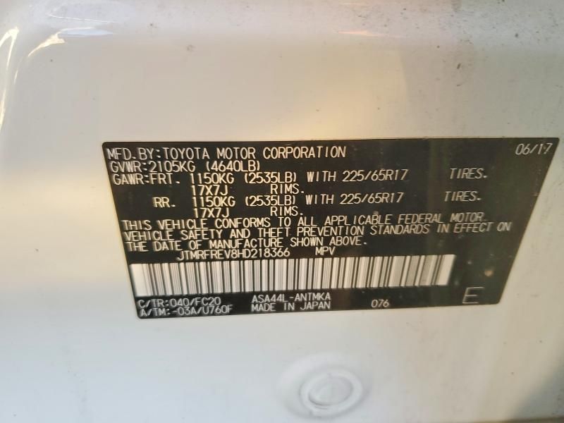 2017 Toyota Rav4 xle