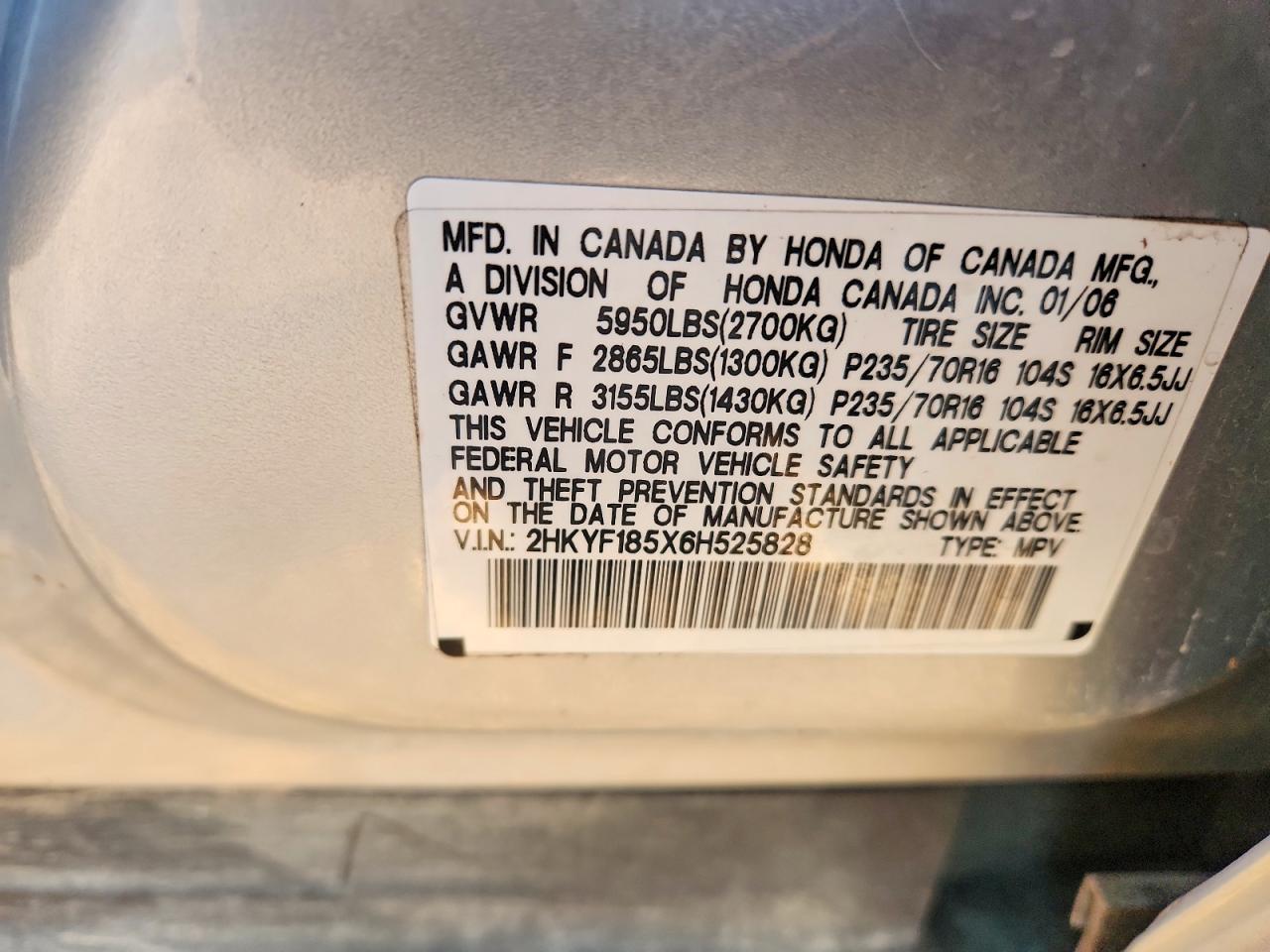 2006 Honda Pilot ex