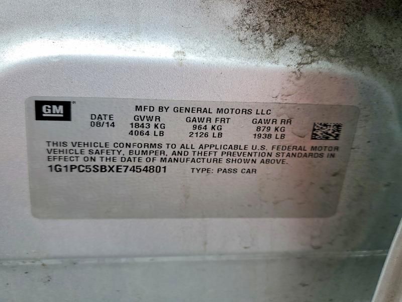 2014 Chevrolet Cruze lt