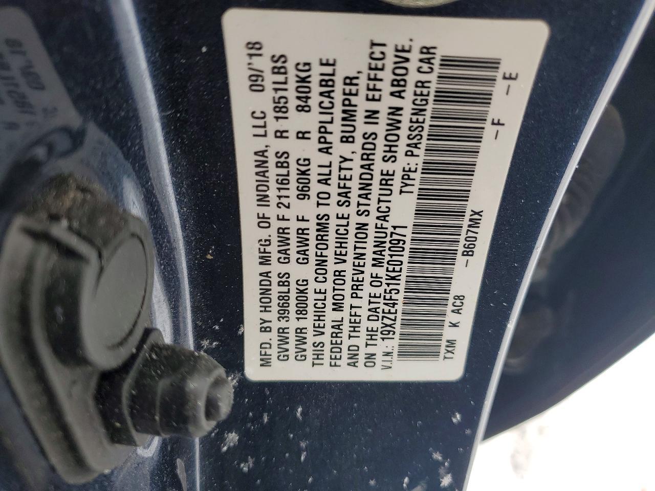 2019 Honda Insight ex