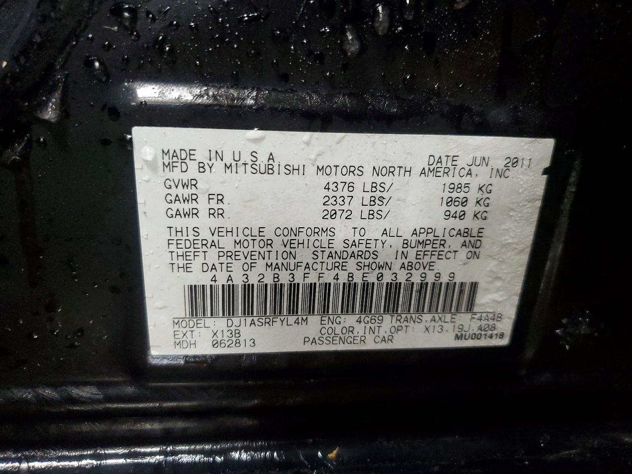 2011 Mitsubishi Galant es