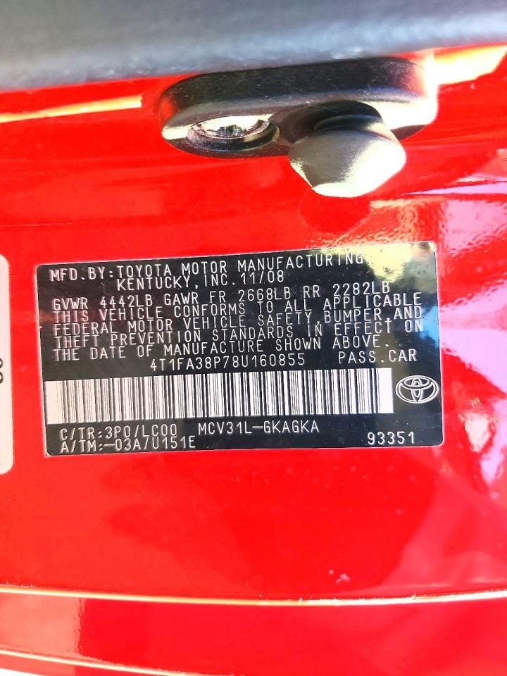 2008 Toyota Camry Solara se