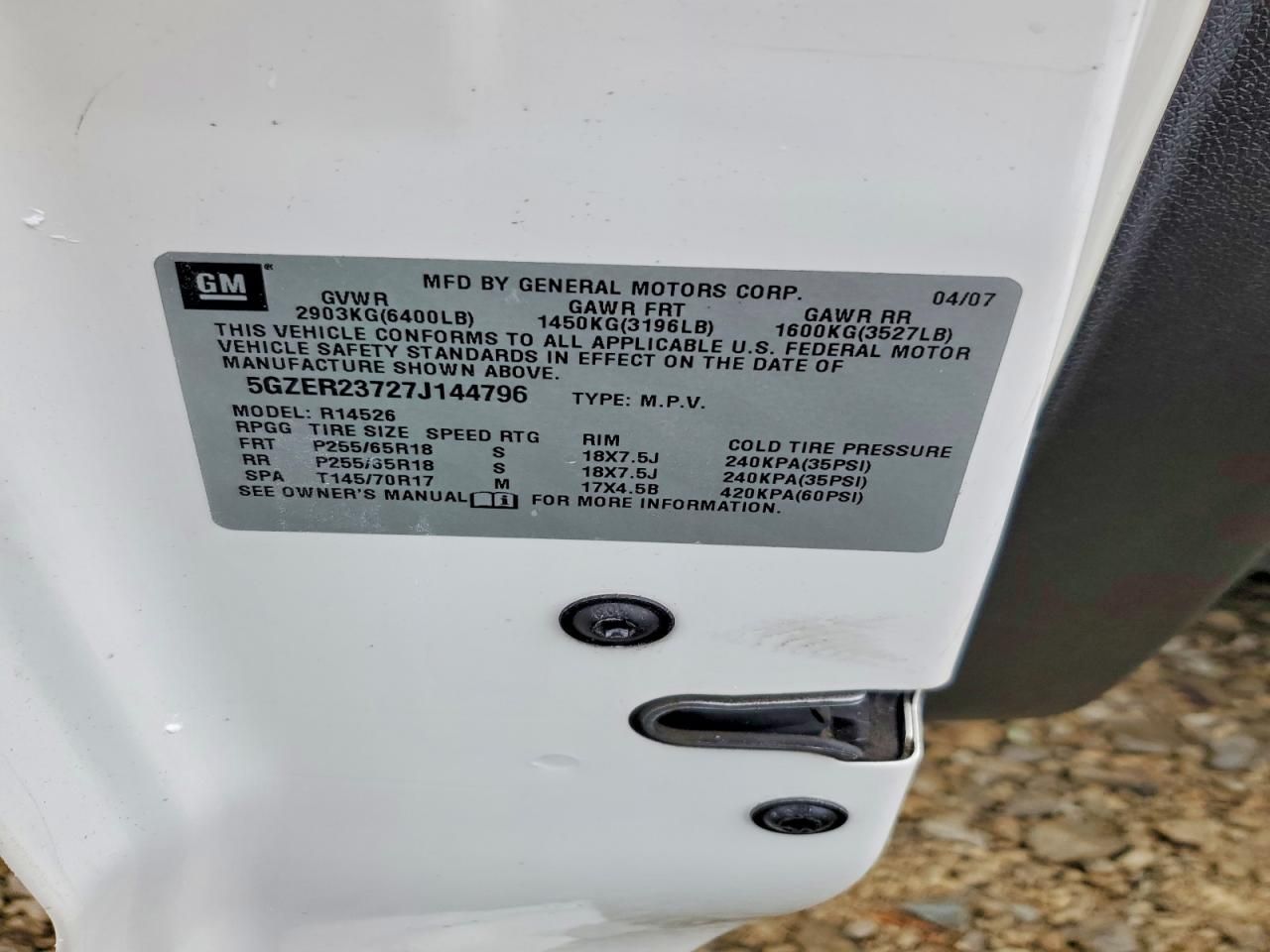 2007 Saturn Outlook xr