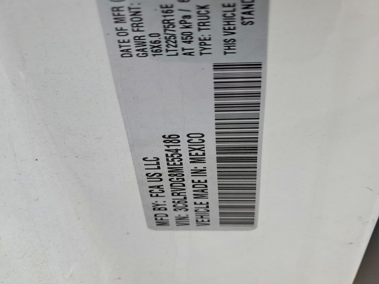 2021 Dodge RAM Promaster 2500 2500 High