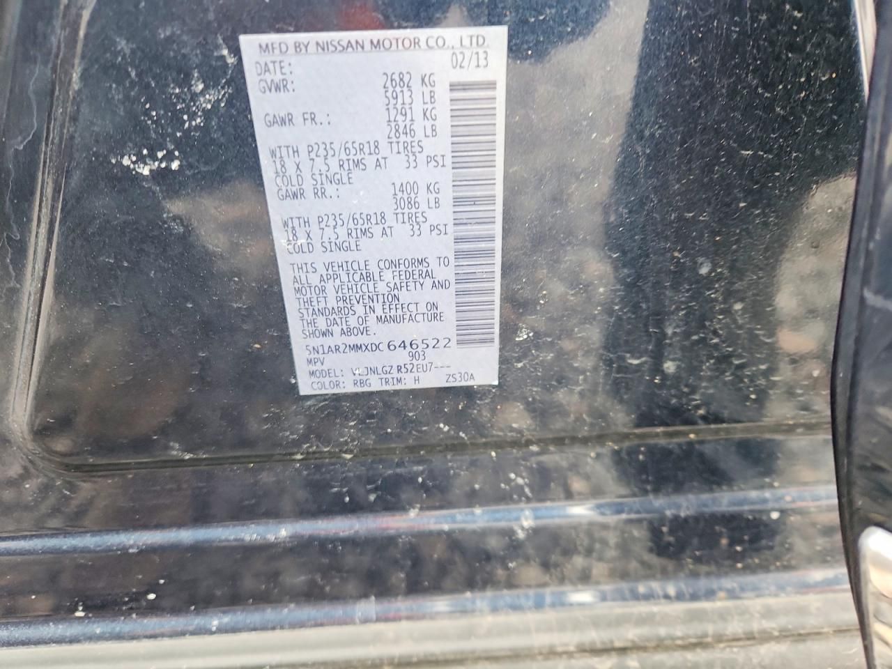 2013 Nissan Pathfinder s