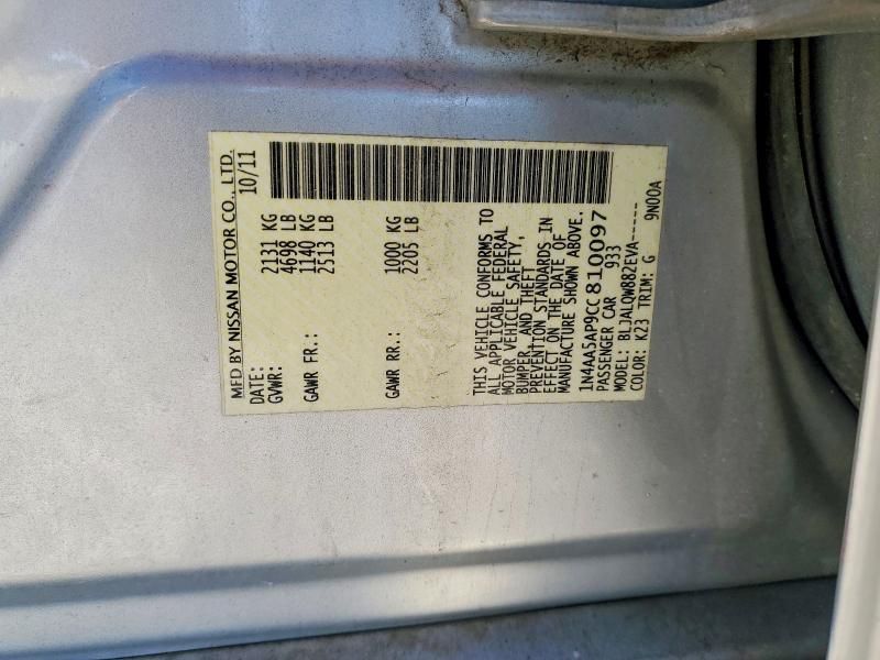 2012 Nissan Maxima s