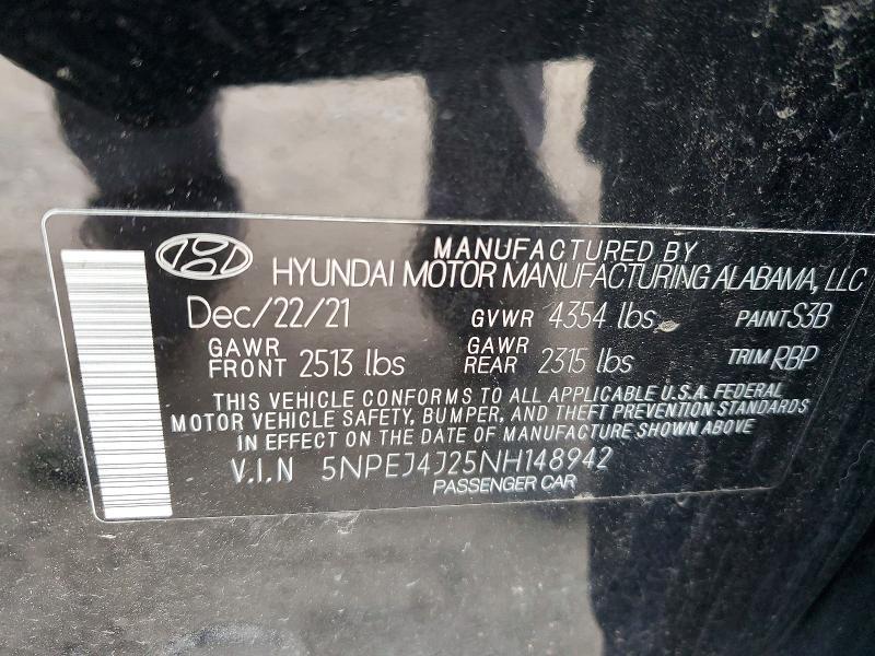 2022 Hyundai Sonata sel Plus