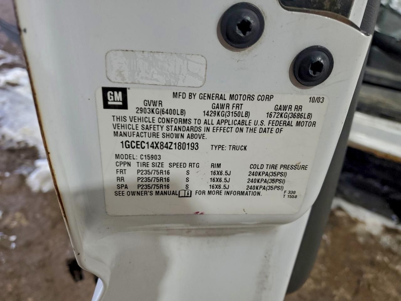 2004 Chevrolet Silverado C1500