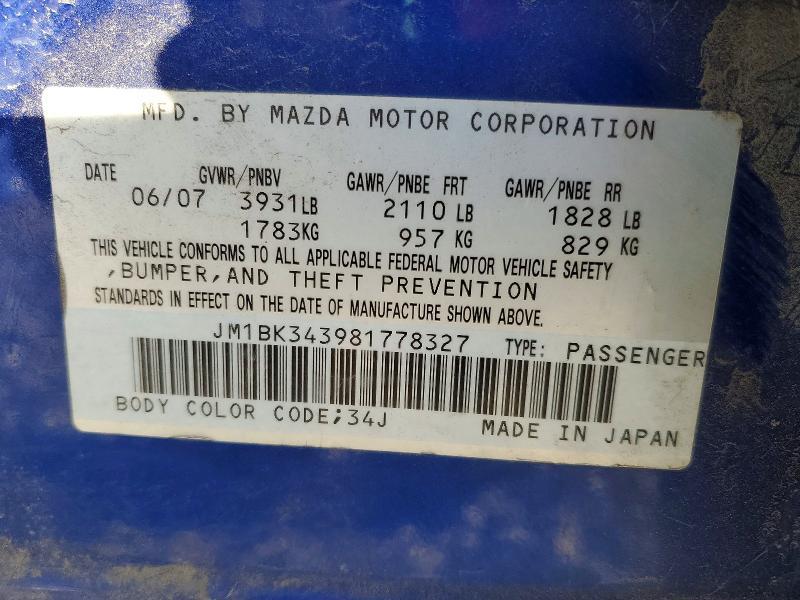 2008 Mazda 3 Hatchback