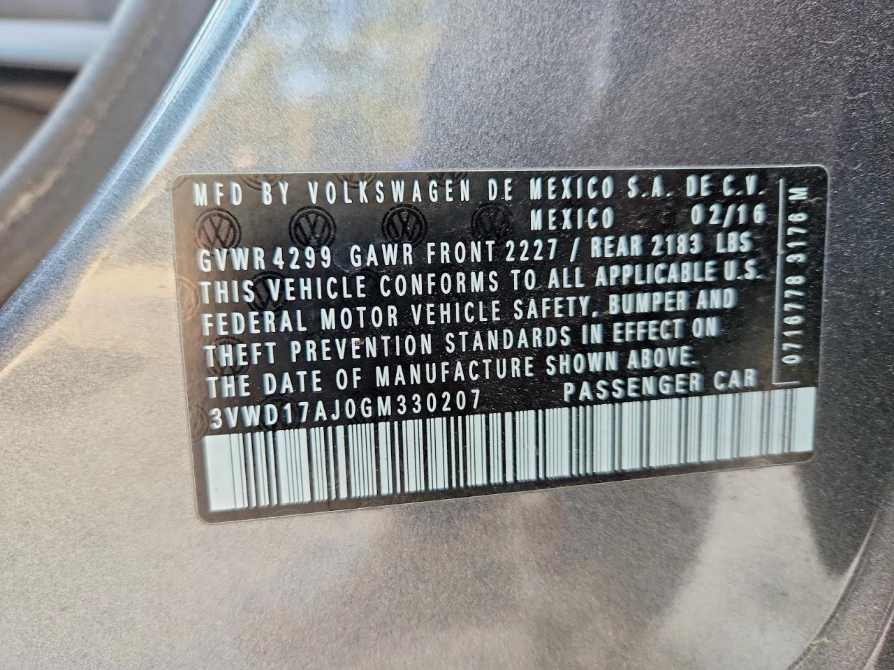 2016 Volkswagen Jetta Sport