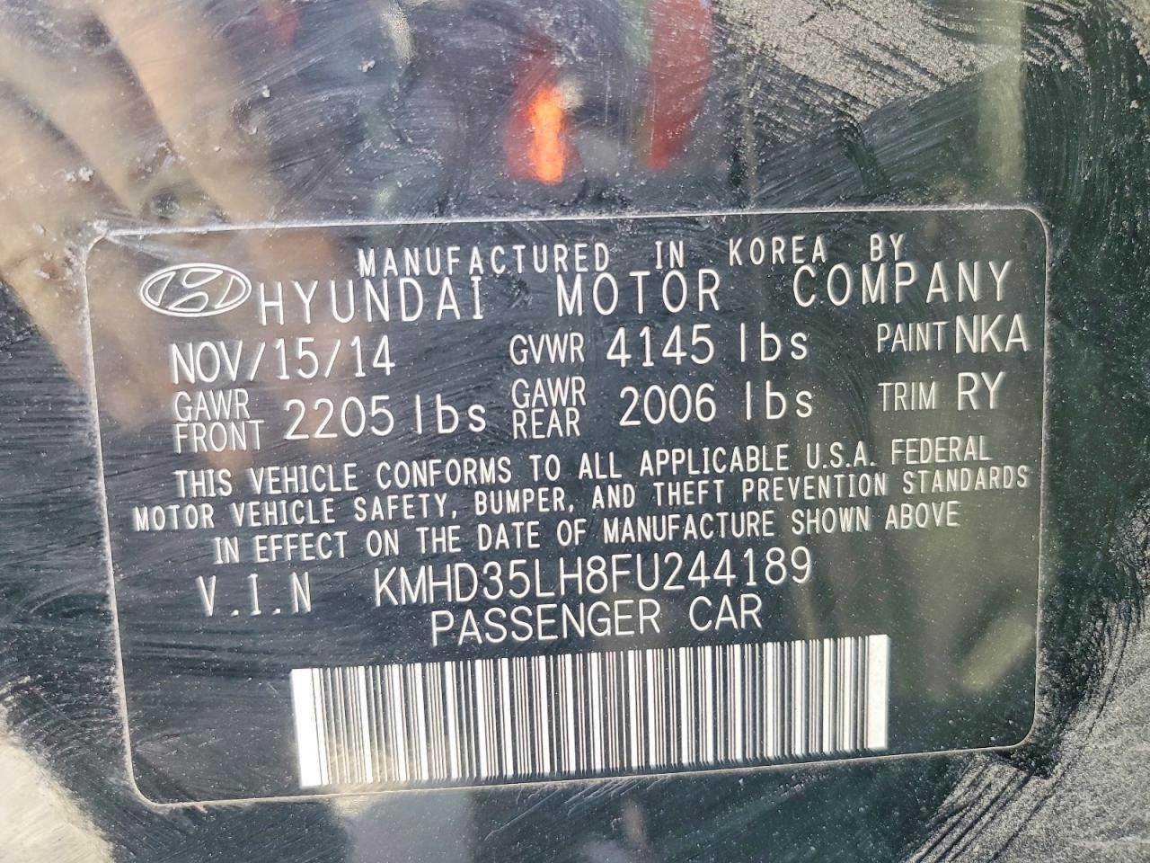 2015 Hyundai Elantra gt