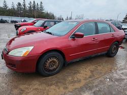 Salvage cars for sale from Copart Bowmanville, ON: 2007 Honda Accord lx