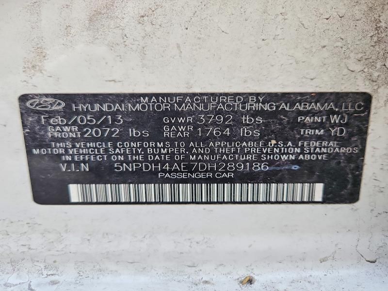 2013 Hyundai Elantra gls