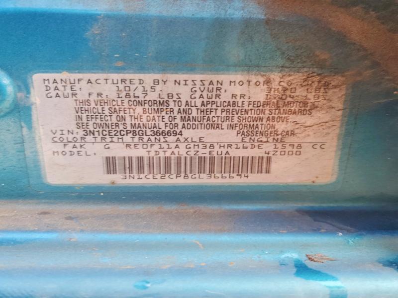 2016 Nissan Versa Note s