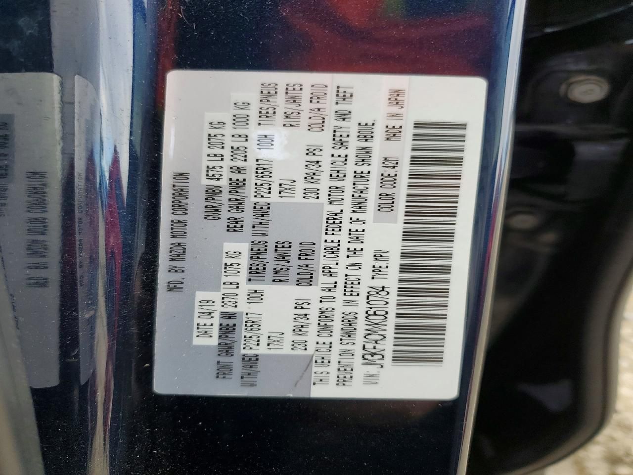 2019 Mazda Cx-5 Touring