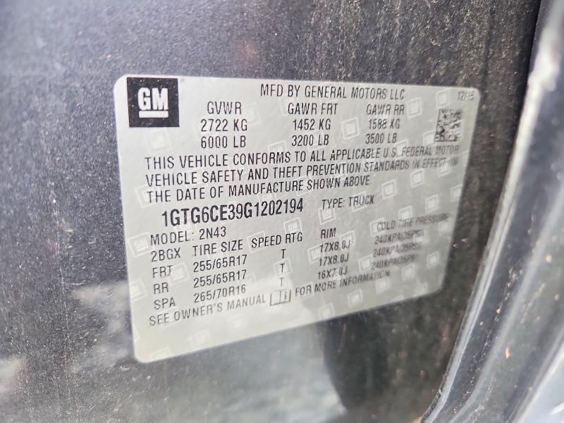 2016 GMC Canyon sle